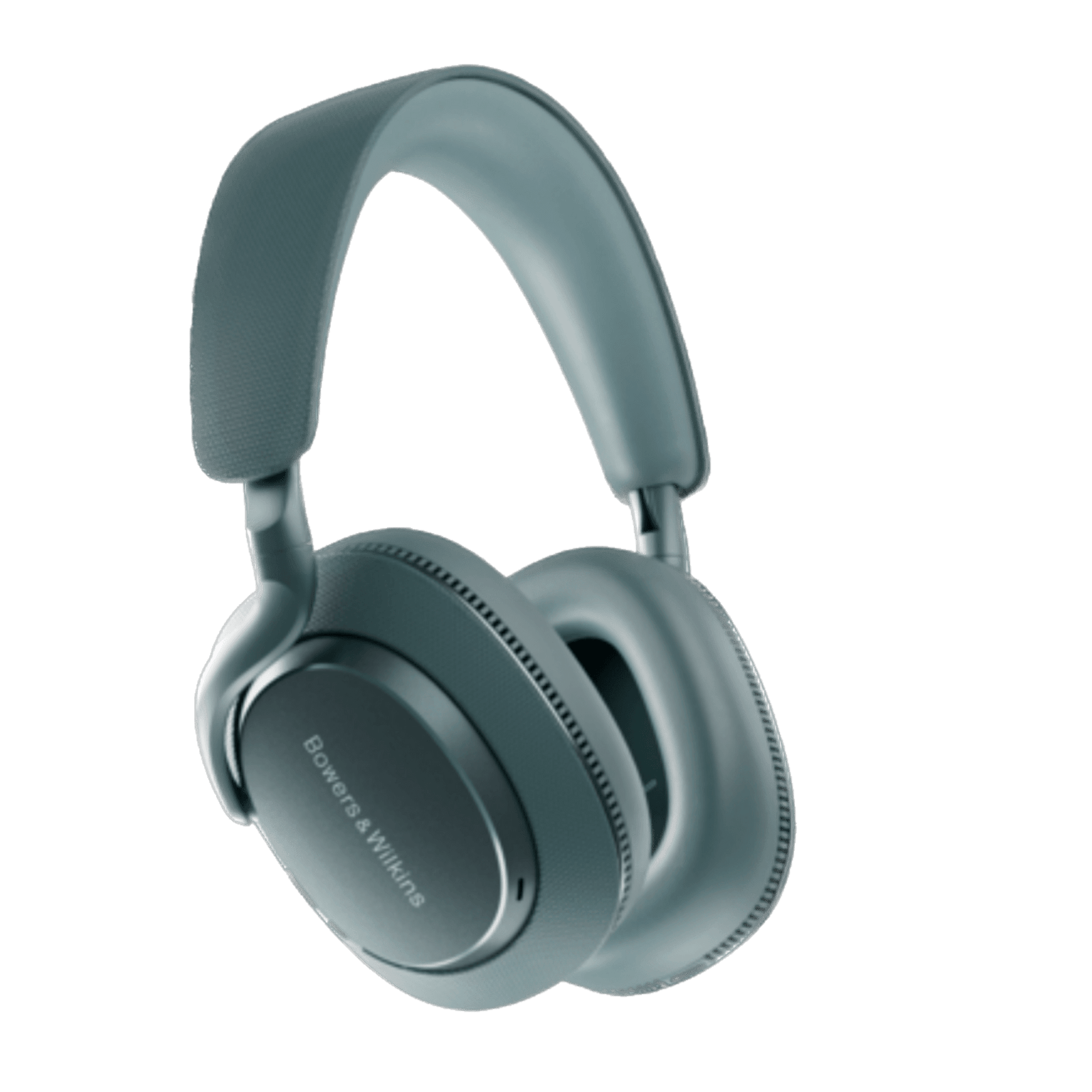 B&W Px7 S3 Noise Cancelling Headphones in Frost Blue, angled
