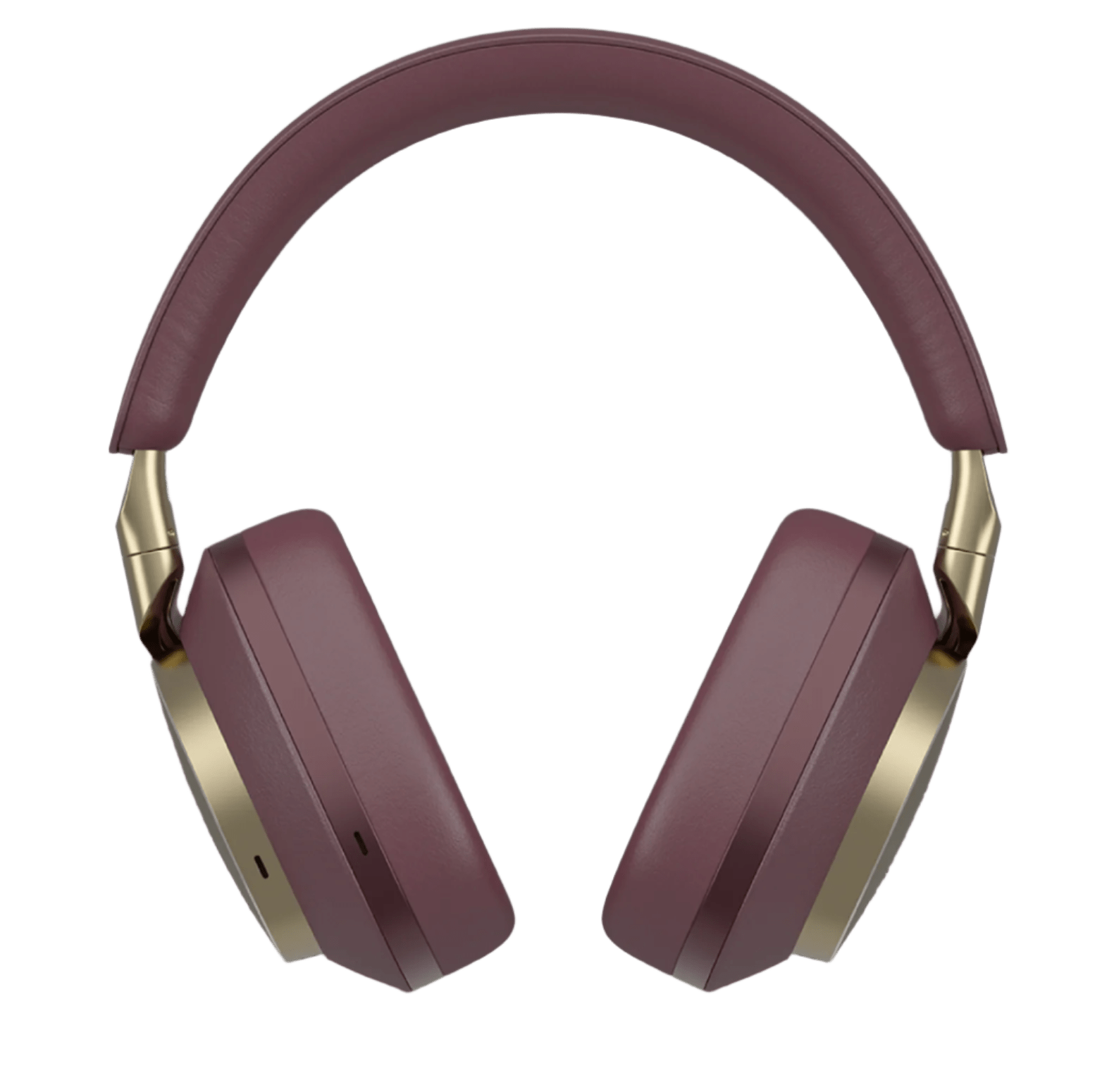 B&W Px8 Noise Cancelling Headphones in Royal Burgundy. Image of front