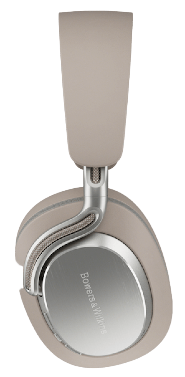 Bowers and Wilkins Px8 S2 Noise Cancelling Headphones in Warm Stone, profile