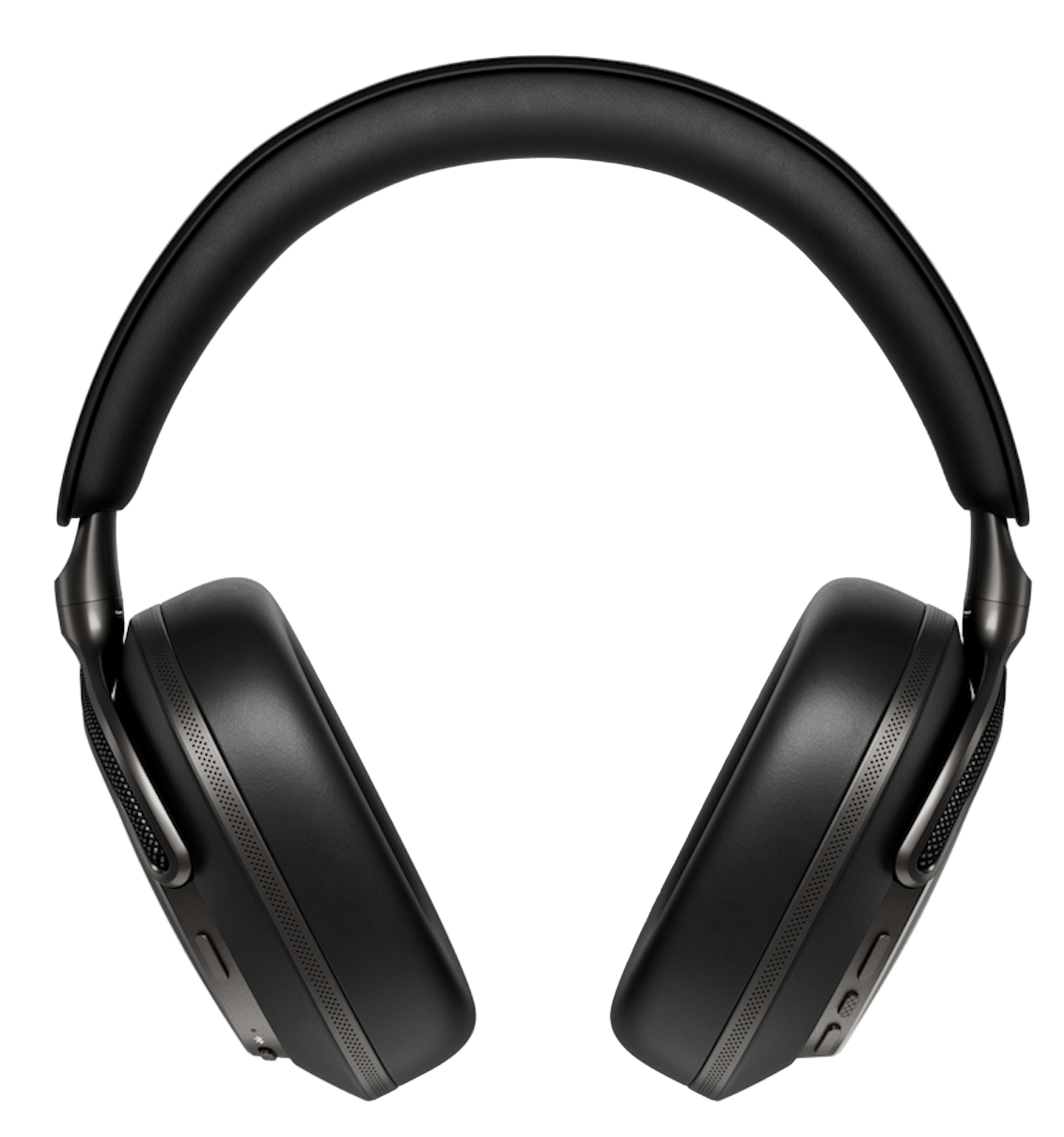 Bowers and Wilkins Px8 S2 Noise Cancelling Headphones in Onyx Black.  Back
