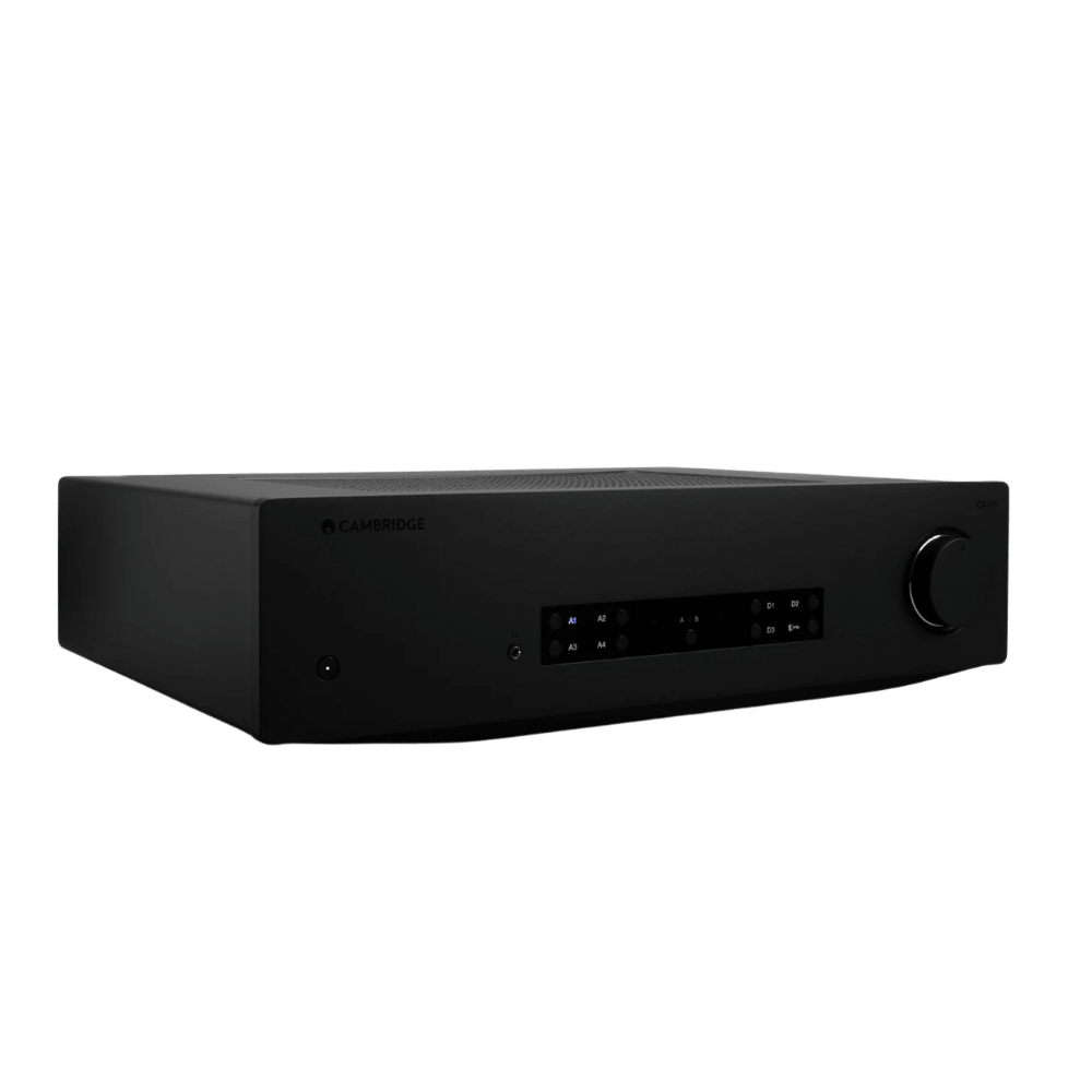 Cambridge Audio CXA81 Mk II Integrated Stereo Amplifier in Black, angled
