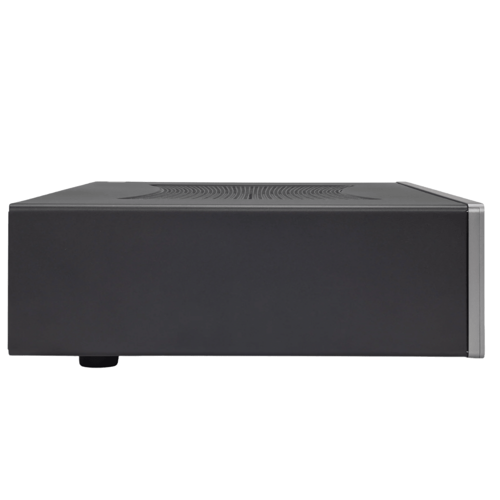 Cambridge Audio CXA81 Mk II Integrated Stereo Amplifier in Luna Grey.  Right  profile