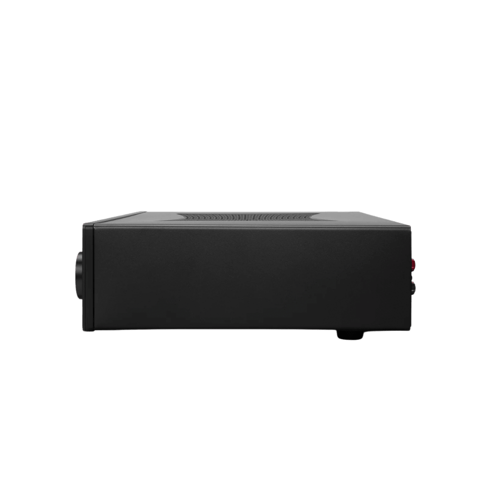 Cambridge Audio CXA81 Mk II Integrated Stereo Amplifier in Black. Left profile
