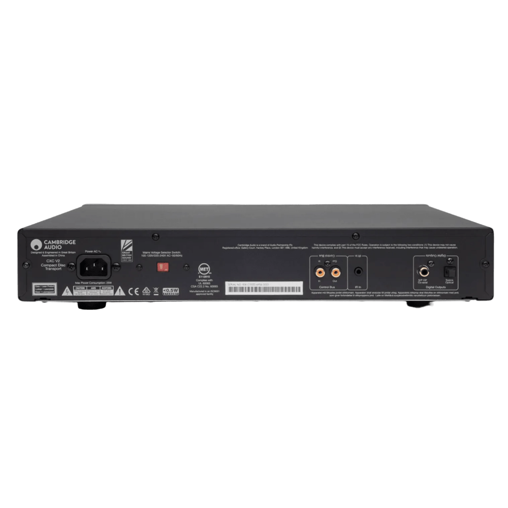 Cambridge Audio CXC CD Transport V2 in Luna Grey, back
