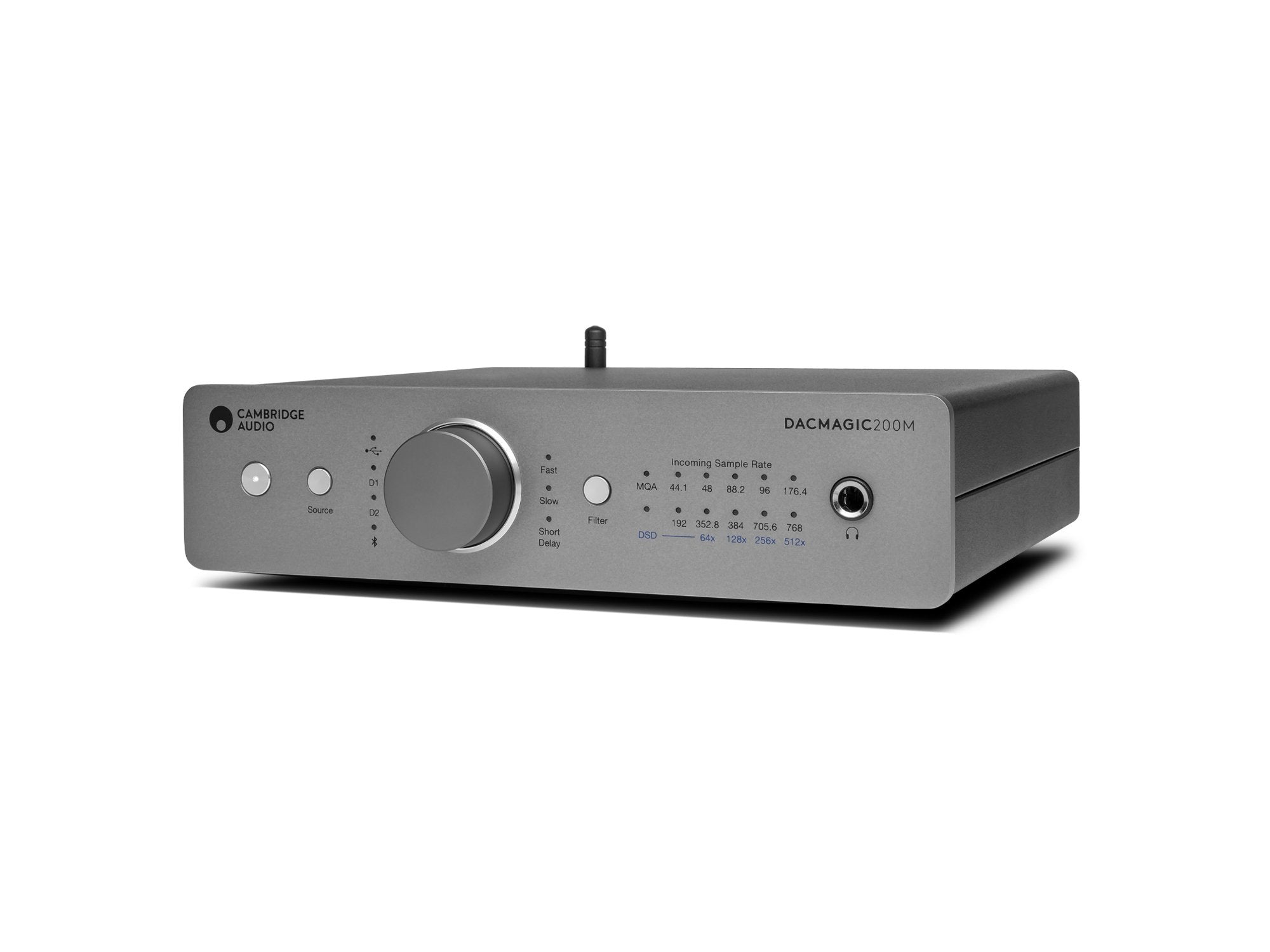 Cambridge Audio DacMagic 200, front, angled image
