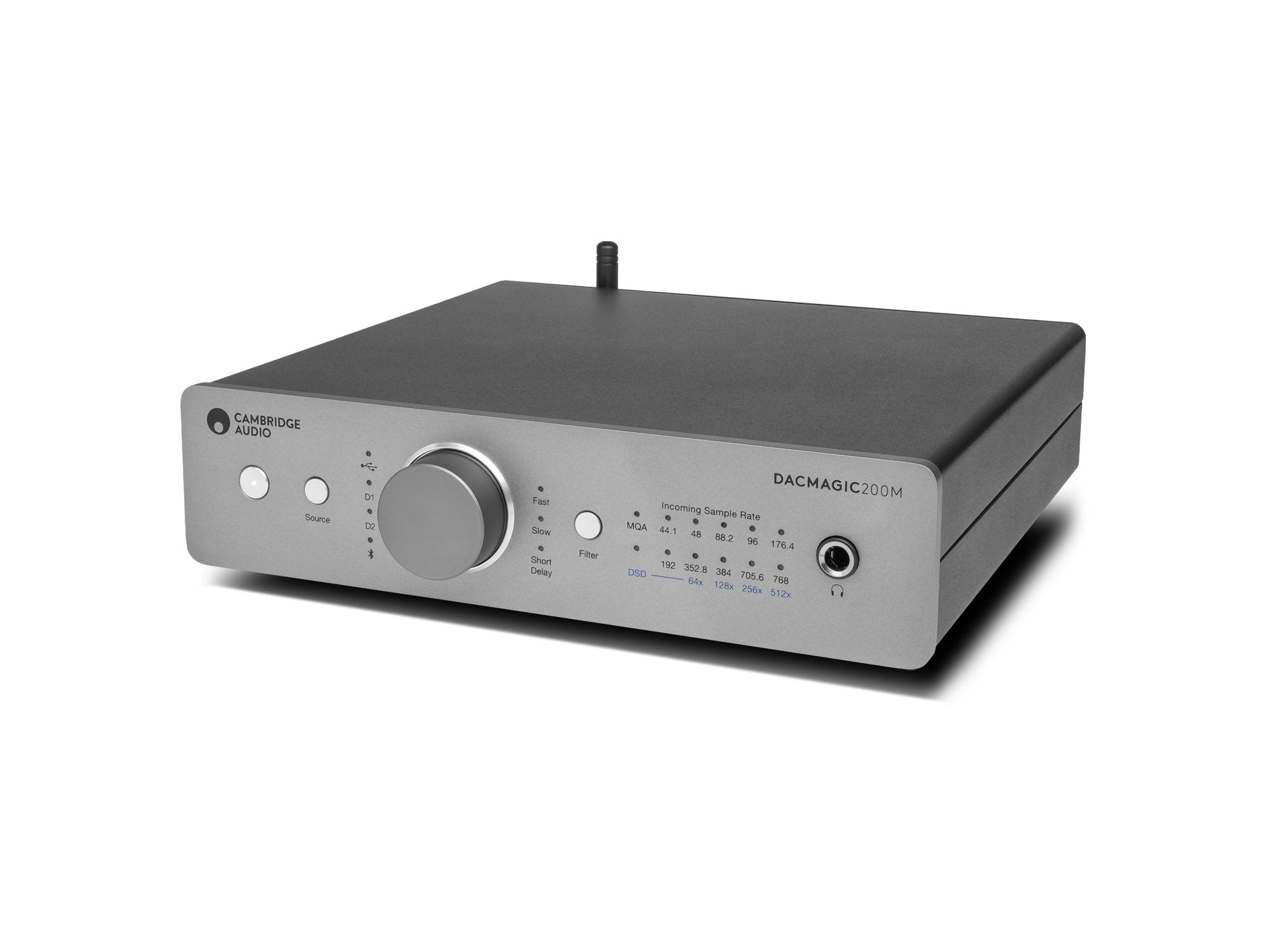 Cambridge Audio DacMagic 200, front  and top, angled image
