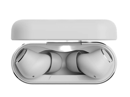 Cambridge Audio Melomania A100 True Wireless Headphones with ANC in White, in Case