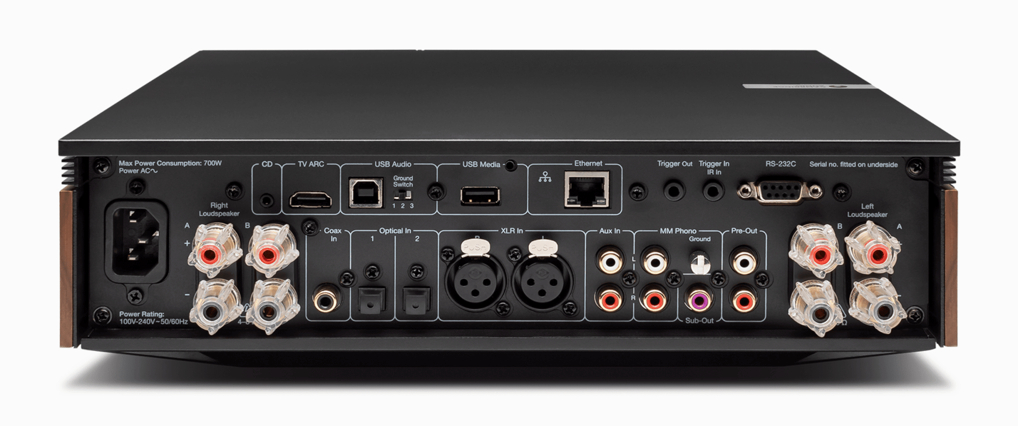Cambridge Audio EVO 150 all-in-one-system rear system image