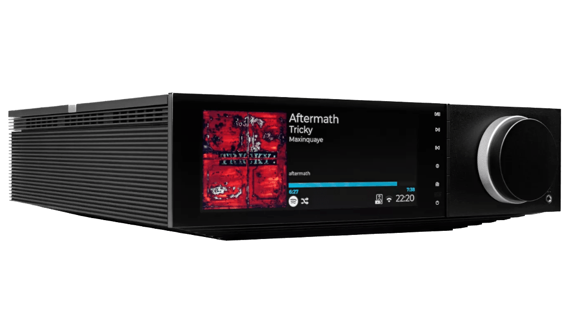 Cambridge Audio EVO 150 SE Streaming Amplifier, angled view
