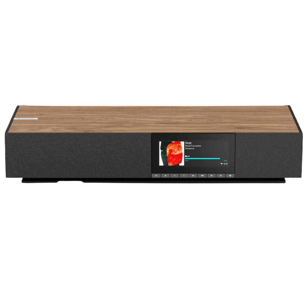 Cambridge Audio Evo One All-in-One System in walnut, front of unit