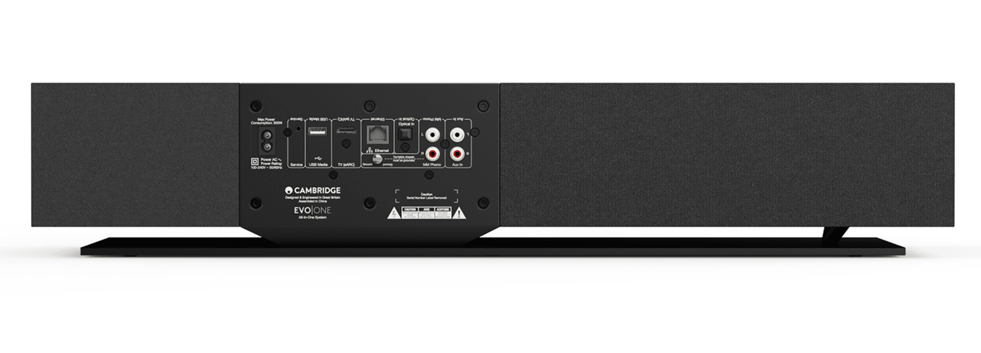 Cambridge Audio Evo One All-in-One System, back with grille