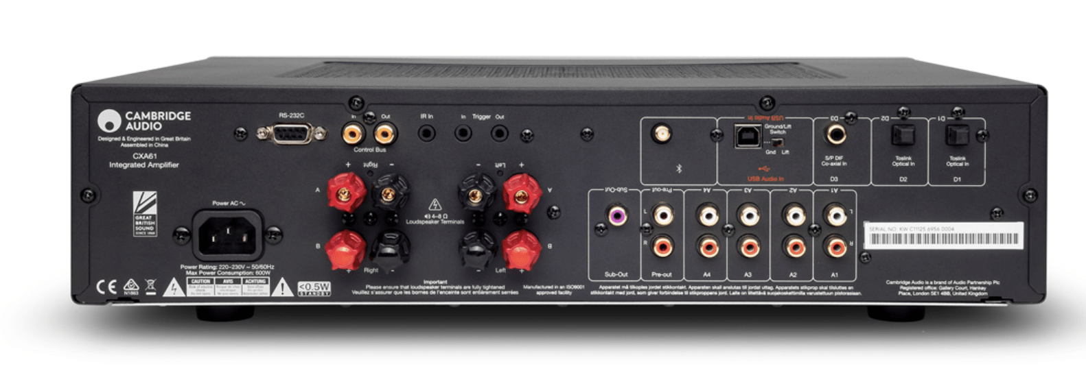 Cambridge Audio Integrated Amplifiers Cambridge Audio CXA61 Integrated Stereo Amplifier