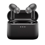 Cambridge Audio Melomania A100 True Wireless Headphones with ANC in Black, in case, popping up