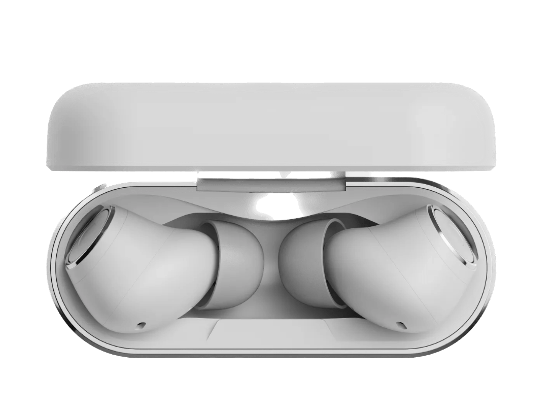 Cambridge Audio Melomania A100 True Wireless Headphones with ANC in White, in Case
