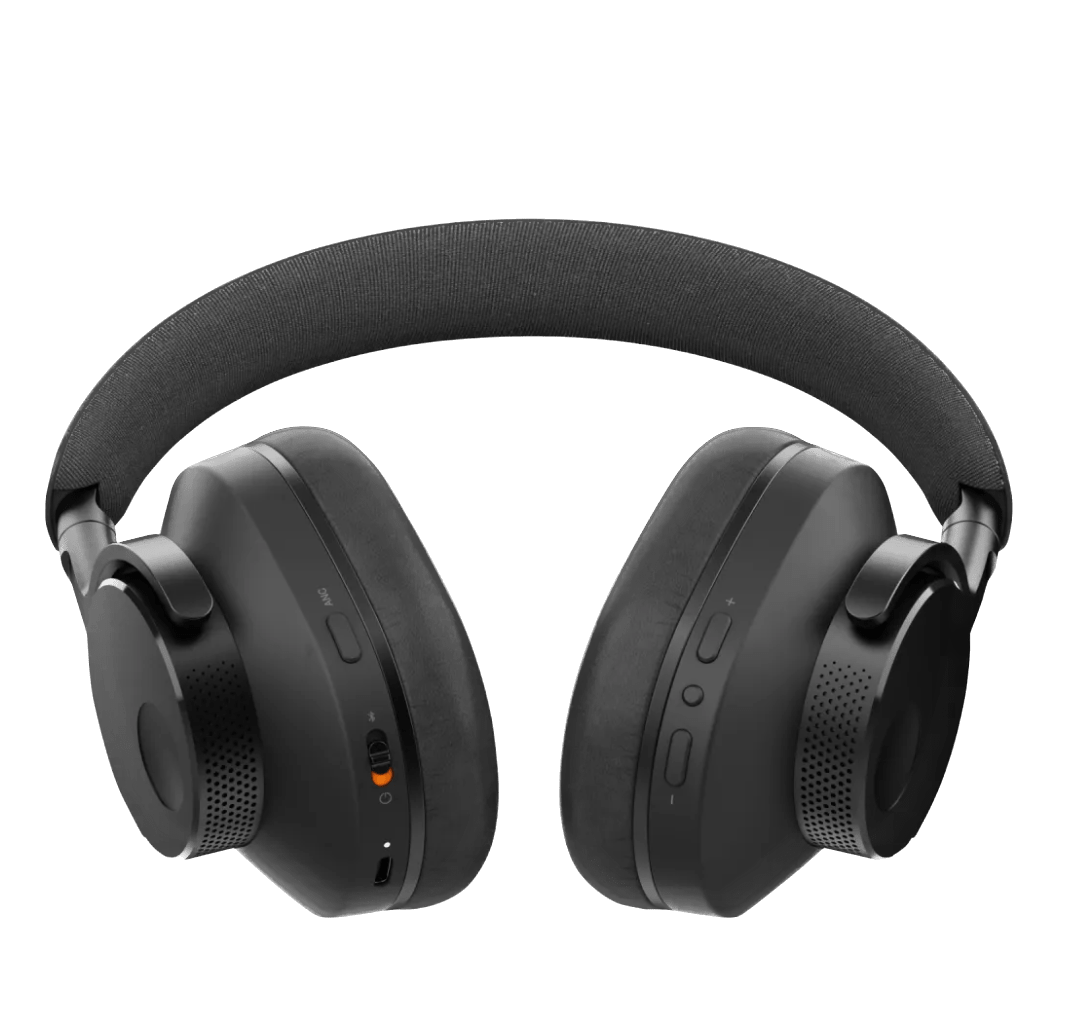 Cambridge Audio Melomania P100 SE Over Ear Headphones in Black, controls shown