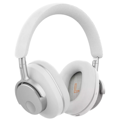 Cambridge Audio Melomania P100 SE Over Ear Headphones in White, angled