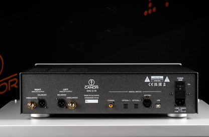 Canor DAC 2.10 Tube Based D/A Converter, rear of unit