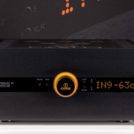 Canor Hyperion P1 Vacuum Tube Preamplifier in black.  Front of unit
