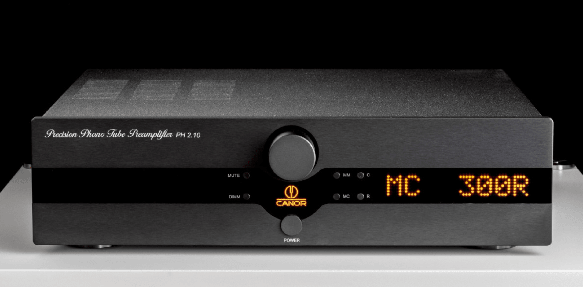 Canor PH 2.10 Tube Phono Preamplifier, black front