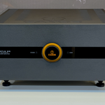 Canor Virtus S1S Solid State Dual-Mono Power Amplifier in Black, front