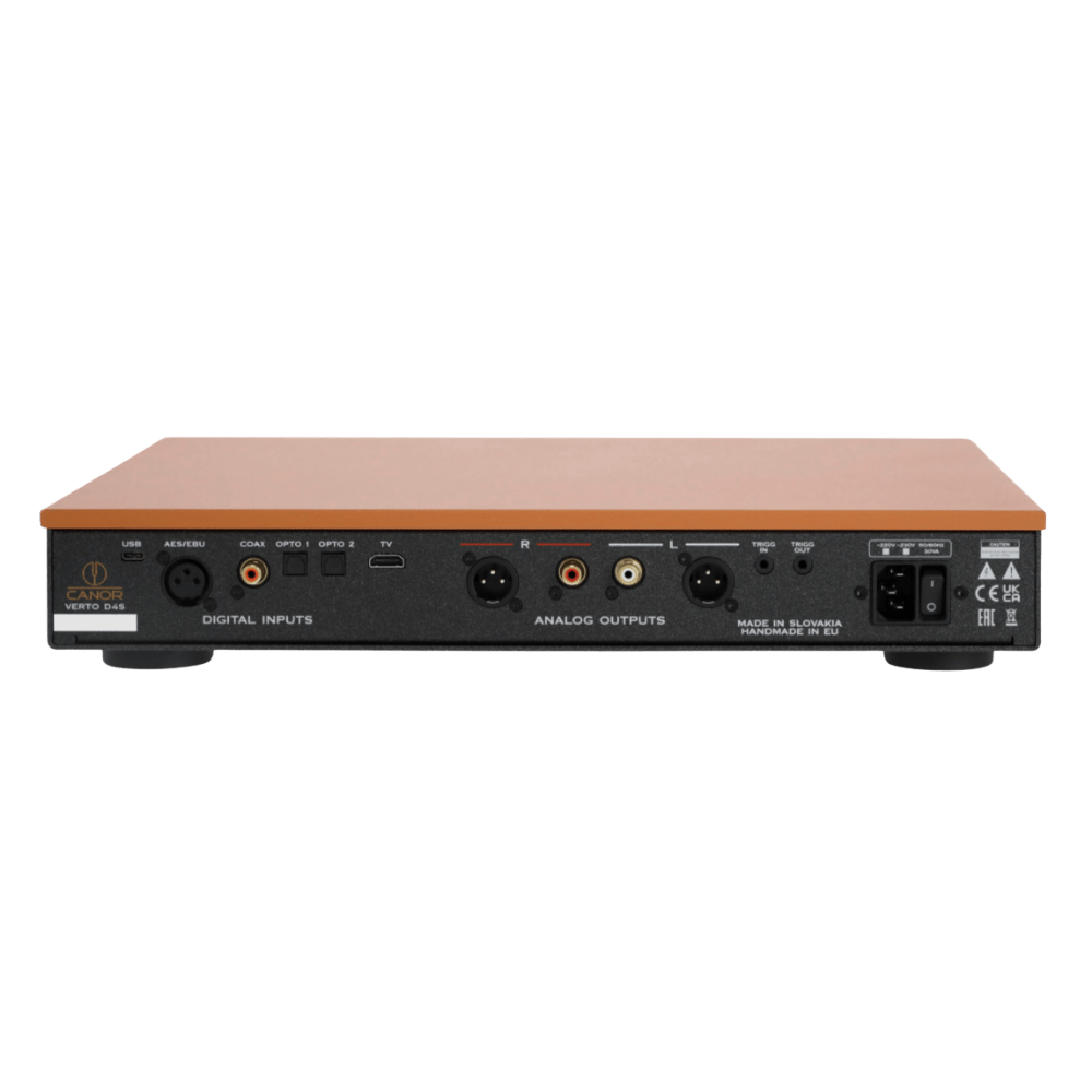 Canor Verto D4S Solid-State DAC in Bronze, back