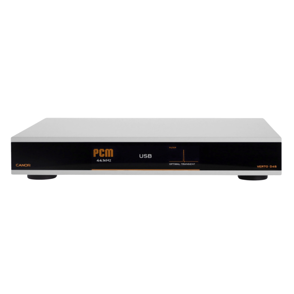 Canor Verto D4S Solid-State DAC in Silver, front