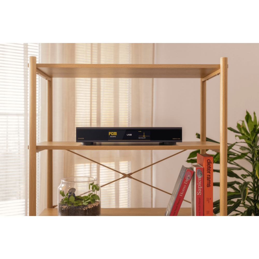 Canor Verto D4S Solid-State DAC in Black, in room setup