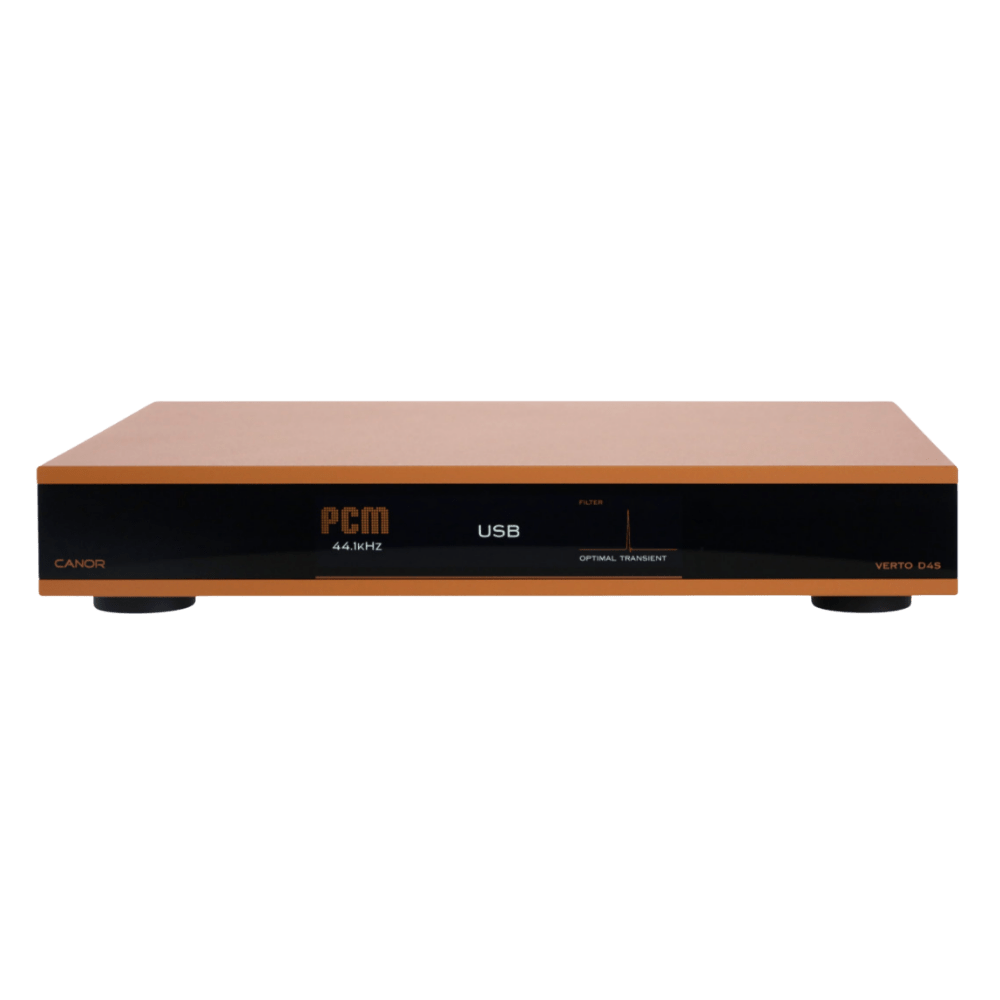 Canor Verto D4S Solid-State DAC in Bronze, front