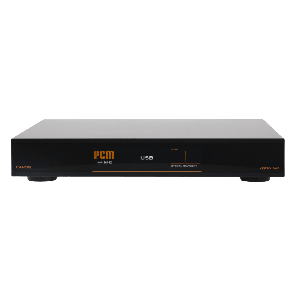 Canor Verto D4S Solid-State DAC in Black, front
