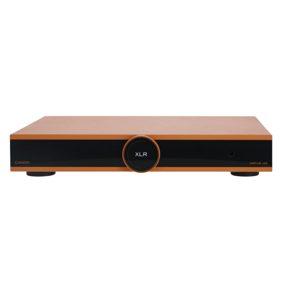 Canor Virtus 14S Integrated Solid-State Amplifier in bronze, front