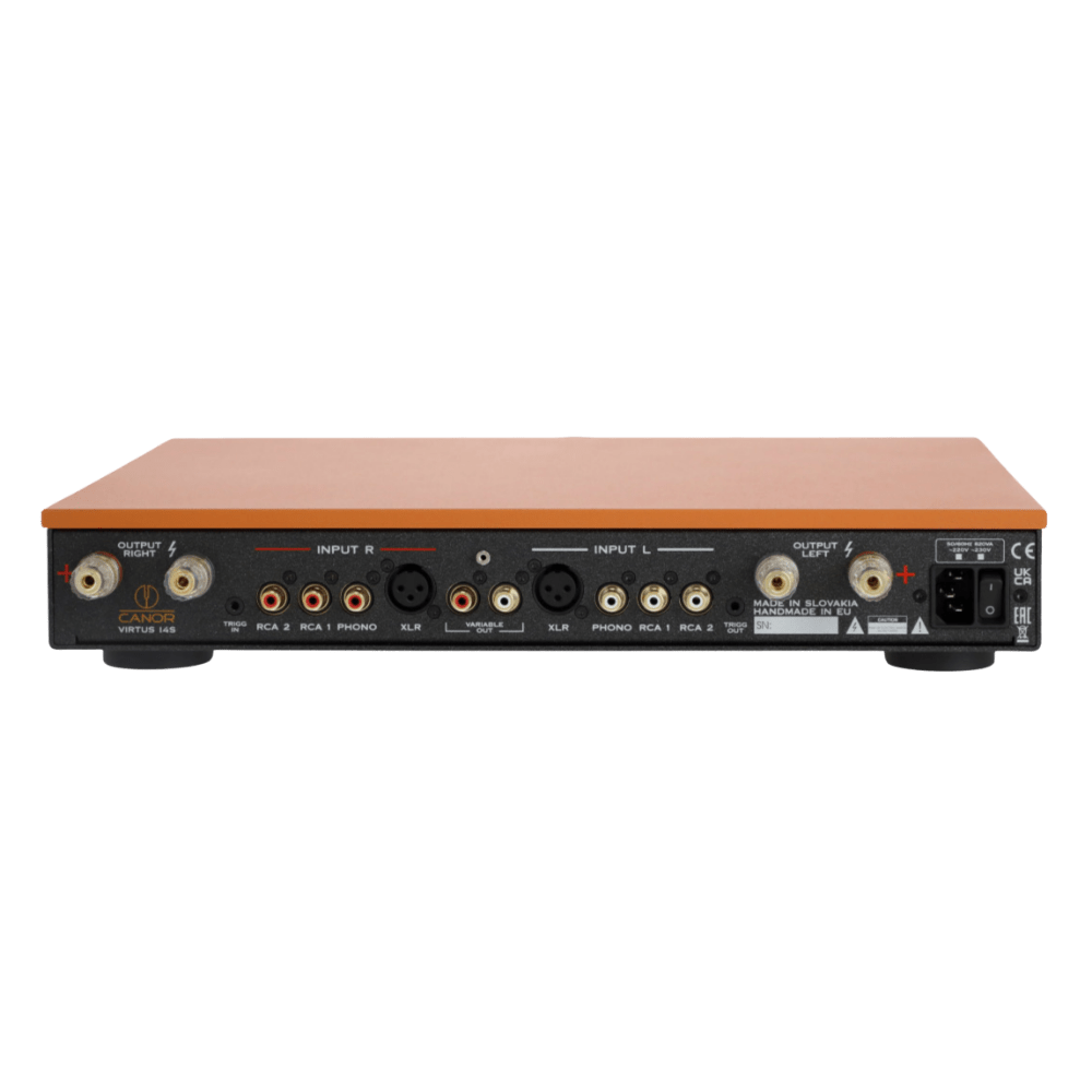 Canor Virtus 14S Integrated Solid-State Amplifier in bronze, back