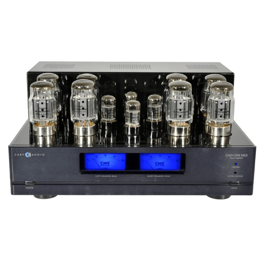 Cary Audio CAD-120S MKII Power Amplifer in black, front