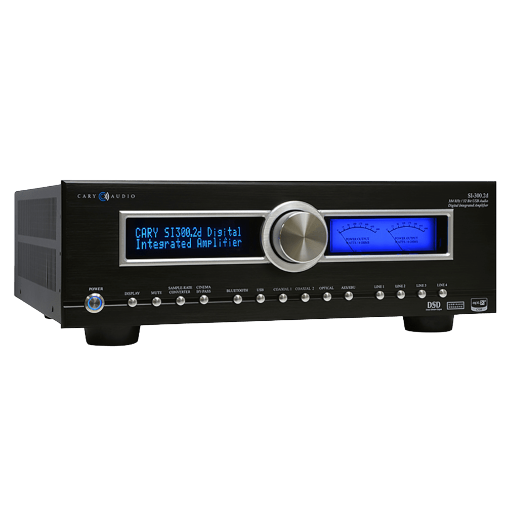 Cary Audio SI-300.2D Integrated Amplifier in Black, right