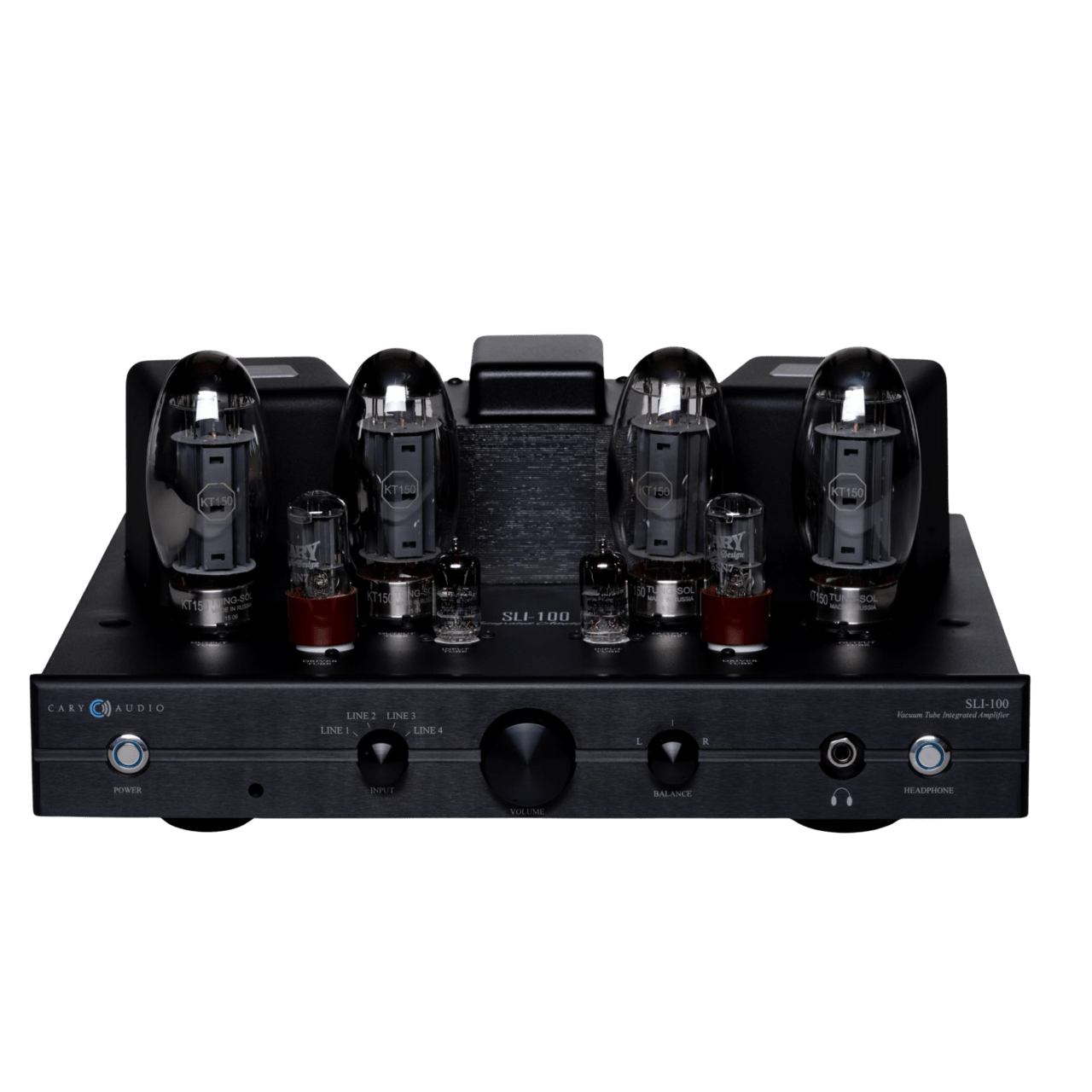 Cary Audio SLI-100 Integrated Amplifier in black, front