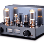 Cayin Jazz 100 Vacuum Tube Amplifier in Black, angled imaged