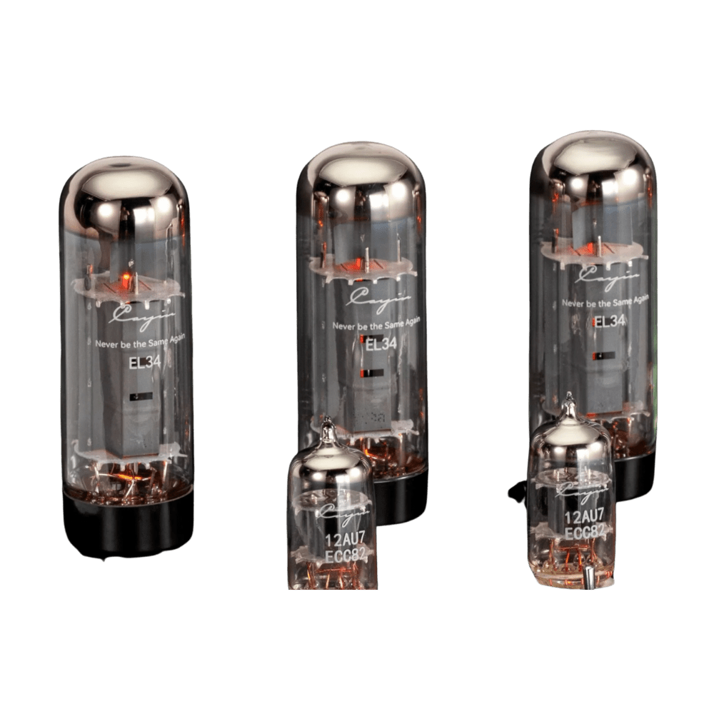  Cayin Jazz 70 EL34 Integrated Tube Amplifier - closeup og tubes