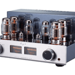 Cayin Jazz 90 Tube Integrated Amplifier in Silver, angled image
