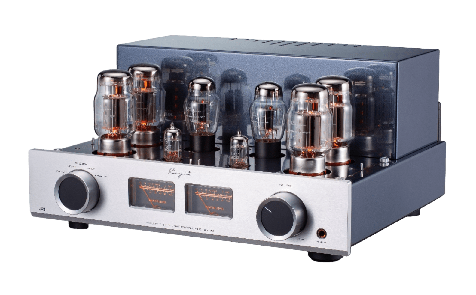 Cayin Jazz 90 Tube Integrated Amplifier in Silver, angled image
