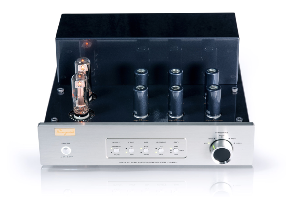 Cayin Valve Amplifiers Cayin CS-6PH Tube Phono Pre-Amplifier front of unit