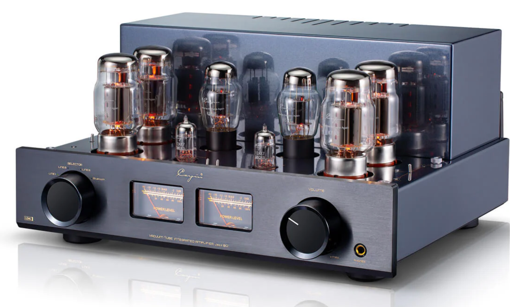 Cayin Jazz 90 Tube Integrated Amplifier in Black, angled image