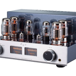 Cayin Jazz 90 Tube Integrated Amplifier in Silver, angled image