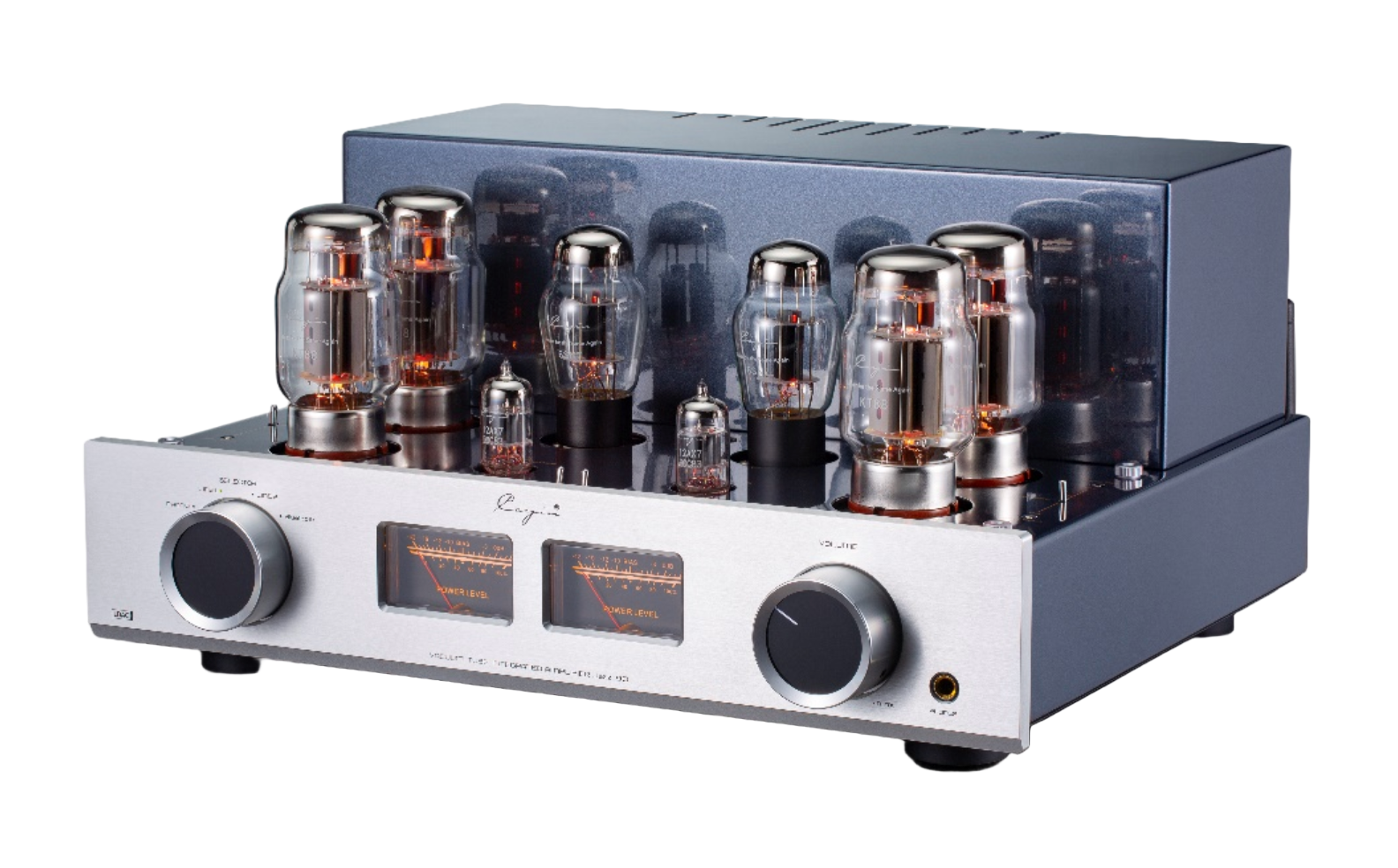 Cayin Jazz 90 Tube Integrated Amplifier in Silver, angled image