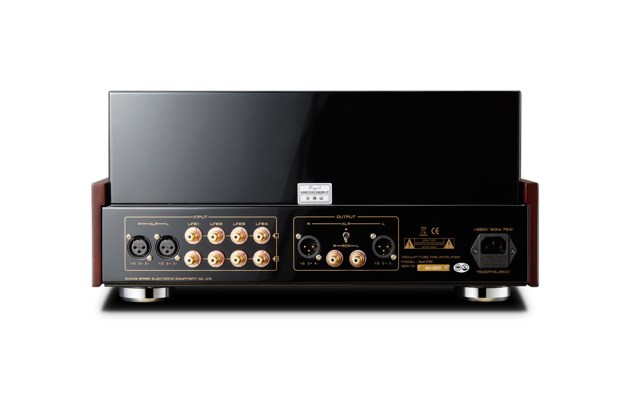 Cayin Soul 170C Class A NFB Pre Amplifier, back of unit