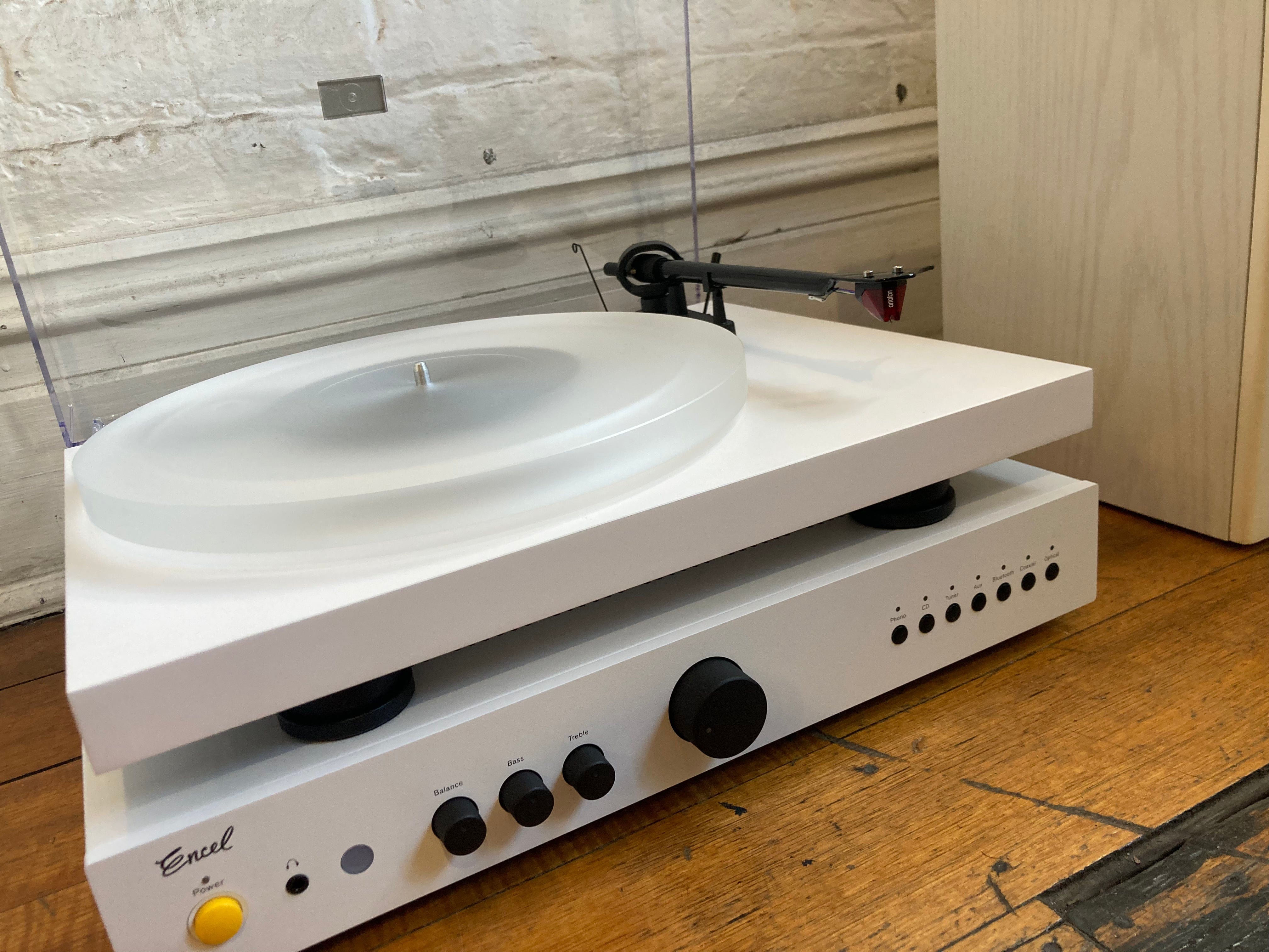Combo Audio Bundles Excuse Me, Does it Come In White Turntable Pack