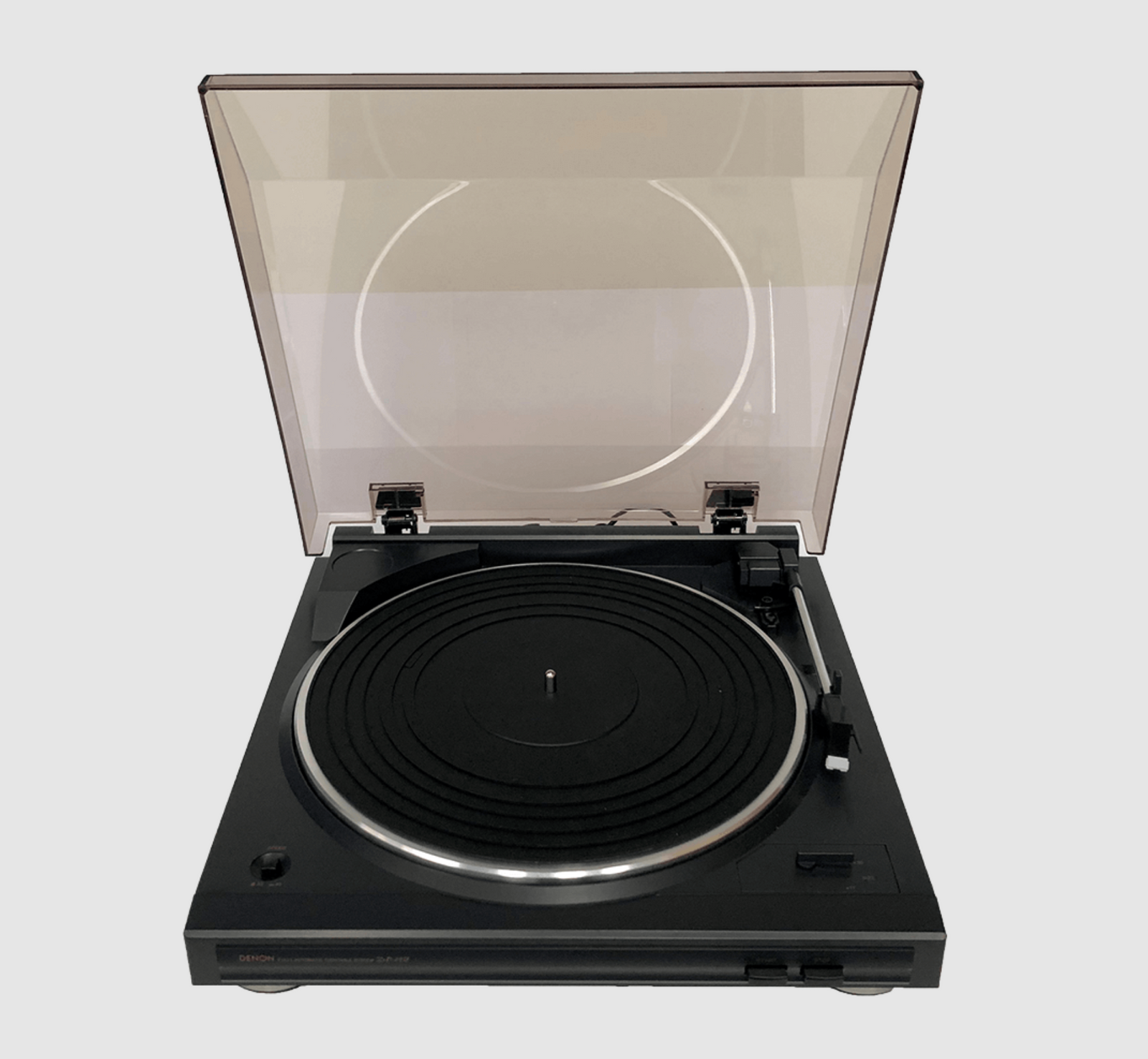 Denon DP-29 FA/FE Fully Automatic Turntable, with dustcover open