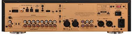 The Advance Paris X-P700 Preamplifier is a flagship audio component, a new standard in audio reproduction. Back Image