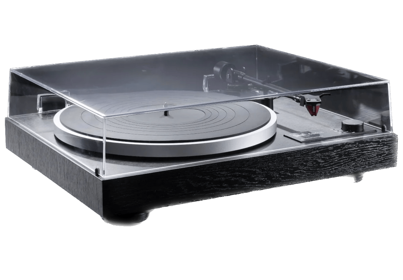 Dual CS-418 Manual Turntable with dustcover on