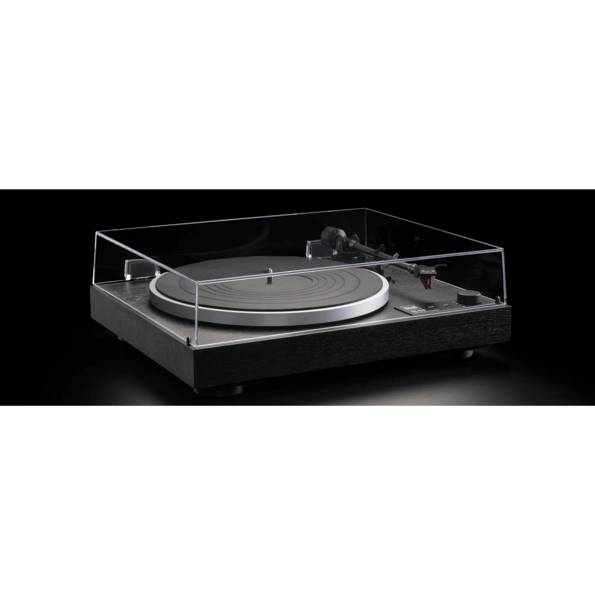 Dual CS-429 Automatic Turntable in Blackwood with dustcover down
