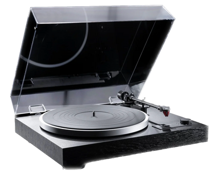 Dual CS-418 Manual Turntable with dustcover lifted