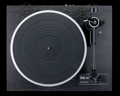 Dual CS-518 Manual Turntable in Blackwood, overhead view